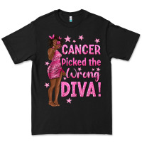 Black Cancer Picked The Wrong Diva with Black Woman Premium Tee - texasbilliewilder
