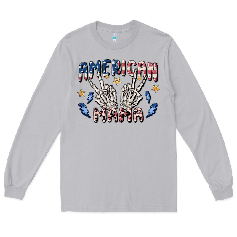 American Mama Long Sleeve Tee by MaliasSmallBusiness | Teevron