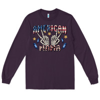 Plum american mama Long Sleeve Tee - MaliasSmallBusiness
