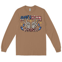 Toasted Coconut american mama Long Sleeve Tee - MaliasSmallBusiness