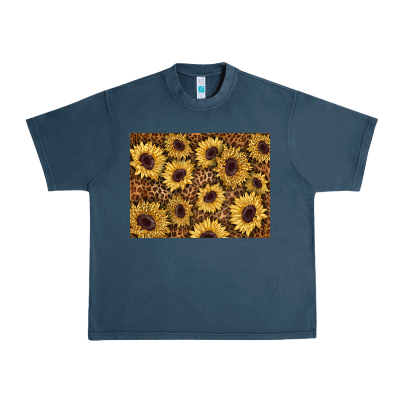 Sunflower Leopard Background 3200x2400 Urban Heavy Tee by AdoDesignShop | Teevron