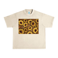 Sandshell sunflower leopard background 3200x2400 Urban Heavy Tee - AdoDesignShop