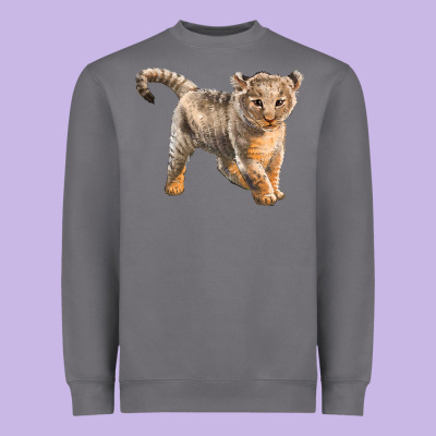 Baby Lion Heavyweight Sweatshirt Designed By Lillyallendesigns