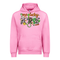 Fuchsia Pink One lucky Nurse St. Patrick's Day Urban Hoodie - CowGirlArtShop