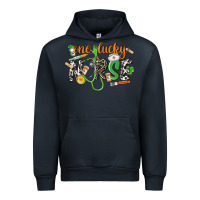 Navy One lucky Nurse St. Patrick's Day Urban Hoodie - CowGirlArtShop
