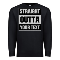 Black Straight Outta Your Text Premium Sweatshirt - Bettercallsaul