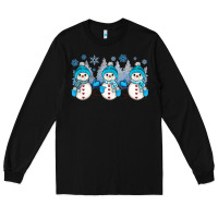 Black snowman winter Long Sleeve Tee - JahusDesignShop