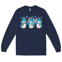 Navy snowman winter Long Sleeve Tee - JahusDesignShop