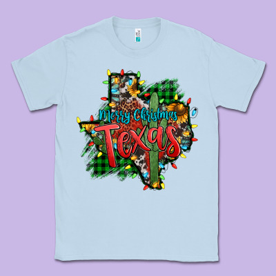 Western Desert Christmas Texas Map Classic Tee Designed By Jasminsmagicworld