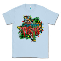 Dusty Blue western desert christmas texas map Classic Tee - Jasminsmagicworld