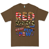 Cacao red white and pew pew pew Premium Tee - Zillion Design Studio
