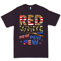 Plum red white and pew pew pew Premium Tee - Zillion Design Studio