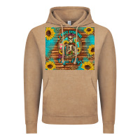 Vintage Coffee i hate everyone but coffee helps western skeleton coffee sunflowers Vintage Hoodie - Artiststas