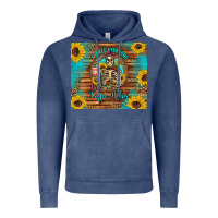 Vintage Denim i hate everyone but coffee helps western skeleton coffee sunflowers Vintage Hoodie - Artiststas