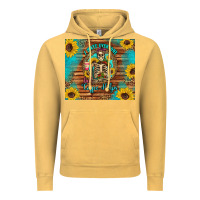Vintage Mustard i hate everyone but coffee helps western skeleton coffee sunflowers Vintage Hoodie - Artiststas