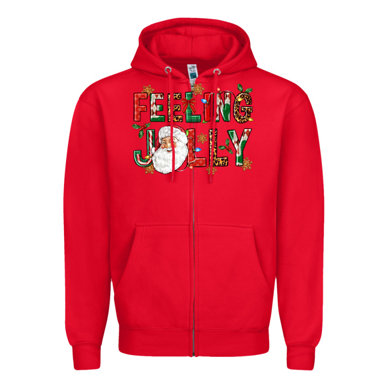 Feeling Jolly Zipper Hoodie by NancyCooperArtShop | Teevron