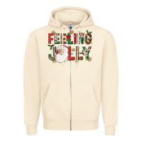 Sandshell Feeling Jolly Zipper Hoodie - NancyCooperArtShop