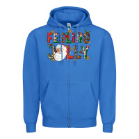 True Royal Feeling Jolly Zipper Hoodie - NancyCooperArtShop