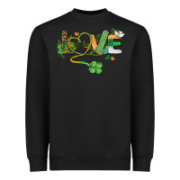 Black st. patricks day nurse love medical love Heavyweight Sweatshirt - BarkalooDesign