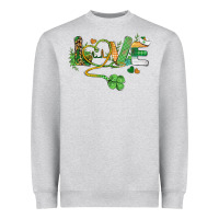 Heather Grey st. patricks day nurse love medical love Heavyweight Sweatshirt - BarkalooDesign