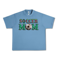 Pebble Blue soccer mom with leopard ball and serape leopard Urban Heavy Tee - Artiststas