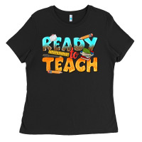 Black ready to teach Ladies Tee - texasbilliewilder