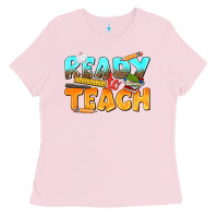 Bubblegum Pink ready to teach Ladies Tee - texasbilliewilder