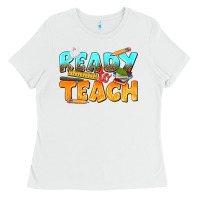 White ready to teach Ladies Tee - texasbilliewilder