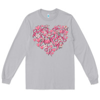 Moon Dust breast cancer awareness heart Long Sleeve Tee - MaliasSmallBusiness