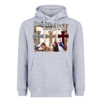 Heather Grey Christmas Begins With Christ Heavyweight Hoodie - Bettercallsaul