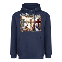 Navy Christmas Begins With Christ Heavyweight Hoodie - Bettercallsaul