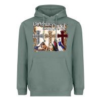Sage Christmas Begins With Christ Heavyweight Hoodie - Bettercallsaul