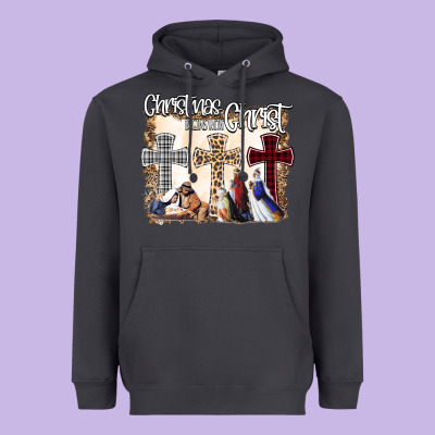 Christmas Begins With Christ Heavyweight Hoodie Designed By Bettercallsaul