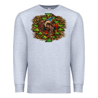 Heather Grey christmas rodeo Premium Sweatshirt - RanaPortraitStore