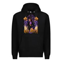 Black Bad Witch Black Woman Premium Hoodie - texasbilliewilder
