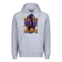 Heather Grey Bad Witch Black Woman Premium Hoodie - texasbilliewilder