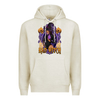 Oatmeal Heather Bad Witch Black Woman Premium Hoodie - texasbilliewilder