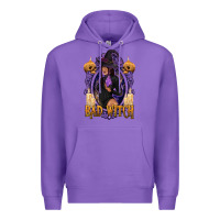 Purple Bad Witch Black Woman Premium Hoodie - texasbilliewilder