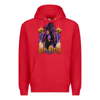 Red Bad Witch Black Woman Premium Hoodie - texasbilliewilder