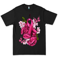 Black Cancer Boxing Gloves with Ribbon Premium Tee - texasbilliewilder