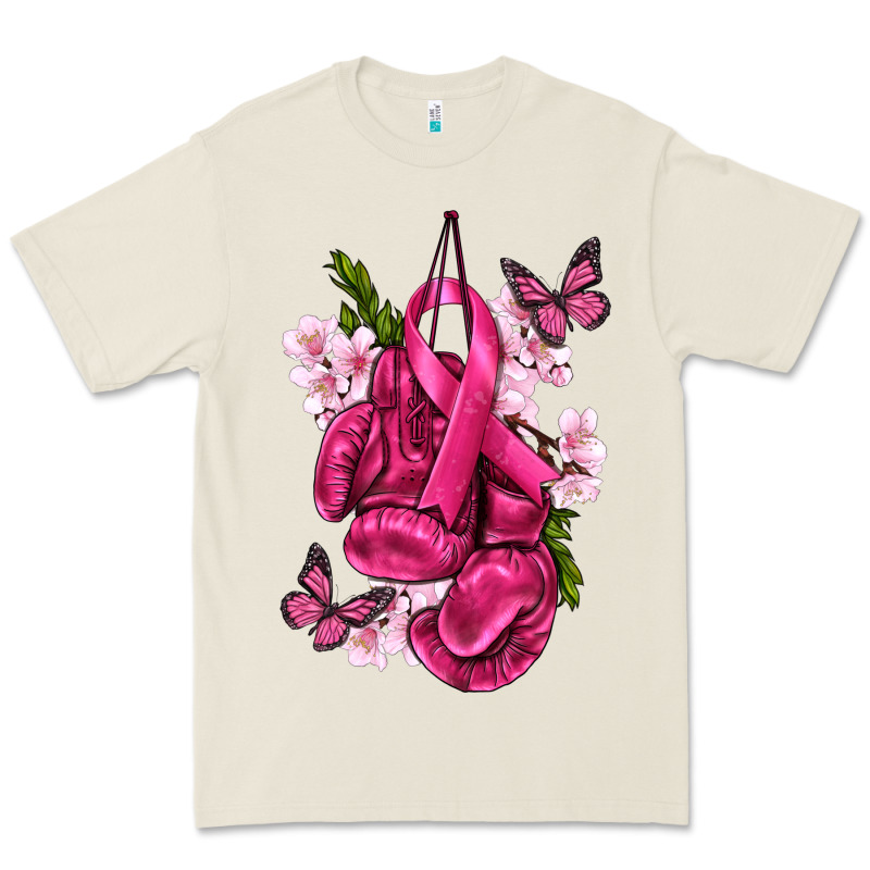 Cancer Boxing Gloves With Ribbon Premium Tee by texasbilliewilder | Teevron