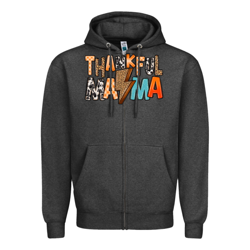 Thankful Mama Zipper Hoodie by MaliasSmallBusiness | Teevron