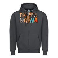 Smoke Thankful Mama Zipper Hoodie - MaliasSmallBusiness