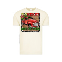 Vintage Arctic merry christmas with truck Vintage Tee - AdoDesignShop