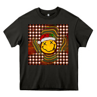 Asphalt Christmas smiley face Heavy Core Tee - BarkalooDesign