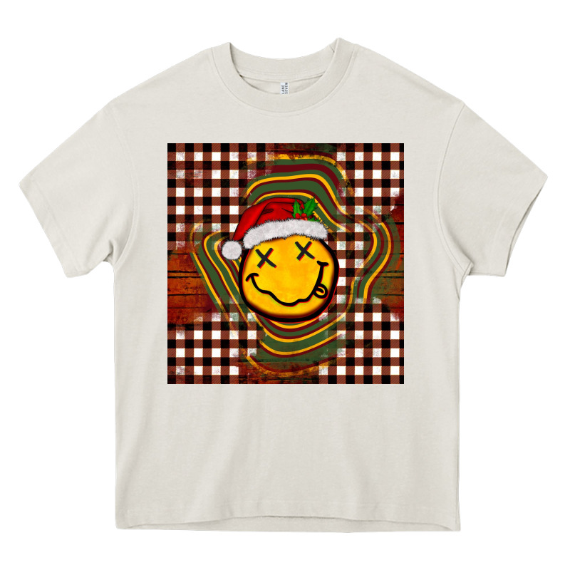 Christmas Smiley Face Heavy Core Tee by BarkalooDesign | Teevron