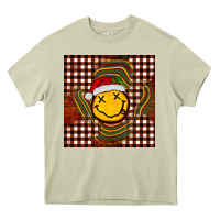 Mossy Christmas smiley face Heavy Core Tee - BarkalooDesign