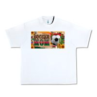 White soccer mom with ball and sunflower cactus serape licanse plate Urban Heavy Tee - Artiststas