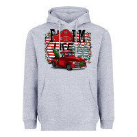 Heather Grey Farm Life Christmas Heavyweight Hoodie - Bettercallsaul