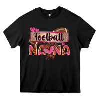 Black football nana with leopard Heavy Core Tee - Zillion Design Studio